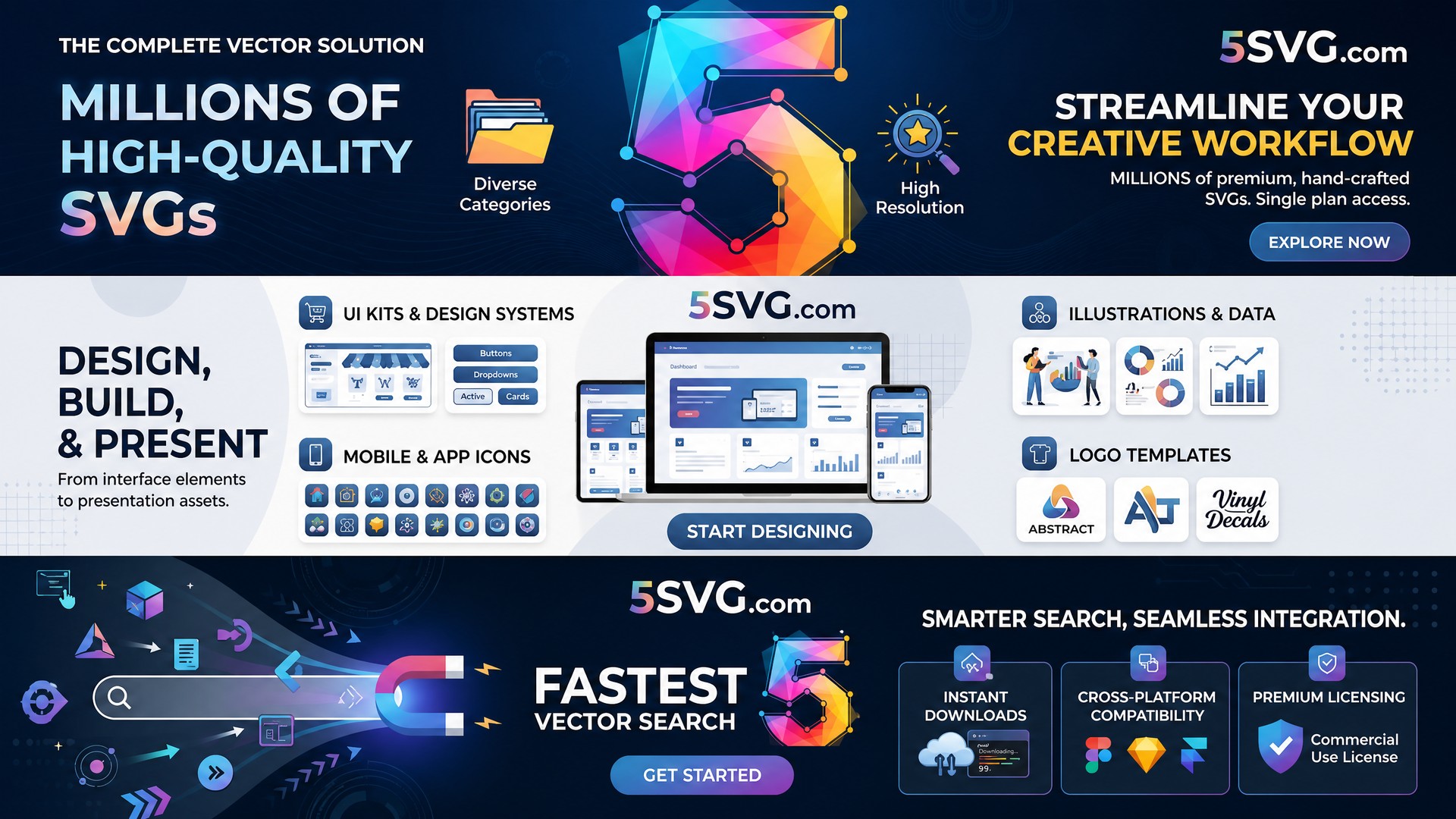 5SVG — millones de vectores SVG y categorías